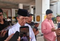 Wali Kota Batam sekaligus Kepala BP Batam Amsakar Achmad usai paripurna DPRD Kota Batam, Rabu (7/10/2026). Foto:Istimewa