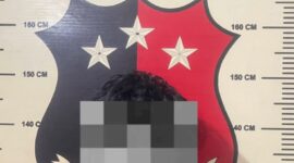 Terduga pelaku saat diamankan Polsek Bengkong. Foto:Dok. Humas Polresta Barelang