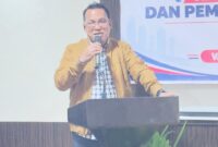 juru bicara atau Humas PN Batam, Vabianes Stuart Wattimena, saat bertemu dengan sejumlah awak media dalam kegiatan Forum Wartawan Bayang (FWB) di The BCC Hotel & Residence Batam, Jumat (9/10/2026). Foto:Rega/matapedia