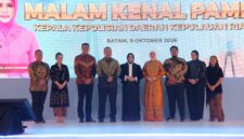 Suhendri dalam acara kenal pamit bersama Kabareskrim Polri Komjen Pol Asep Safrudin di Grand Ballroom Radisson Hotel, Batam, Jumat (9/10/2026). Foto:Humas Polda Kepri