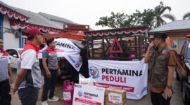 Pertamina Salurkan bantuan untuk korban banjir di Sumatera Barat. Foto:Istimewa