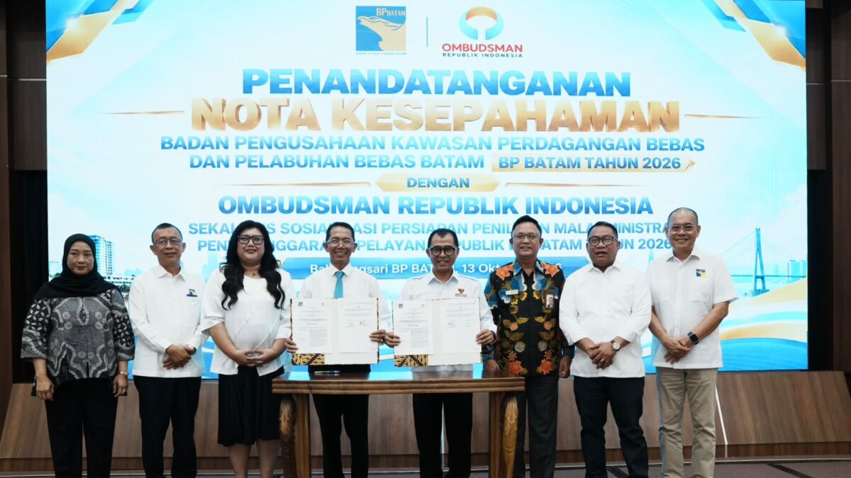 MoU BP Batam dan Ombudsman. Foto:Humas BP Batam