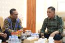 Executive General Manager (EGM) Pertamina Patra Niaga Regional Sumbagut, Fanda Chrismianto, membahas penguatan koordinasi tersebut bersama Kepala BIN Daerah Sumatera Utara, Brigadir Jenderal TNI Muhammad Nasrulloh Nasution, pada Kamis (15/10/2026). Foto:Pertamina