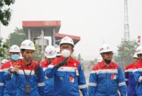 Wakil Direktur Utama I PT Pertamina Patra Niaga, Taufik Aditiyawarman, meninjau langsung Fuel Terminal (FT) Sei Siak, Pekanbaru, pada Rabu (14/10/2026). Foto:Istimewa