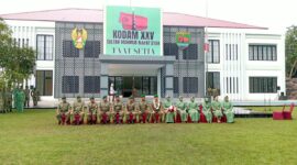 Panglima Kodam XXV/Mahmud Riayat Syah di Provinsi Kepulauan Riau Mayjen TNI Rionardo resmi, mulai berkantor di Batam, Kepulauan Riau (Kepri), Selasa (20/10/2026). Foto:Rega/matapedia