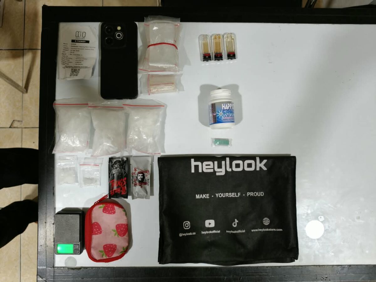 Barang bukti yang diamankan polisi. Foto:Dok. Humas Polda Kepri