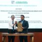 Kepala BP Batam Amsakar bersama Presiden Direktur PT Galang Bumi Industri, Akhmad Ma’ruf Maulana. Foto:Istimewa