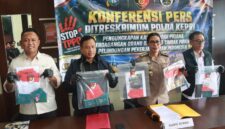 Direktorat Reserse Kriminal Umum (Ditreskrimum) Polda Kepri membongkar tiga kasus dugaan tindak pidana perdagangan orang (TPPO) dan pelanggaran pelindungan PMI dengan menetapkan enam orang sebagai tersangka. Foto:Istimewa