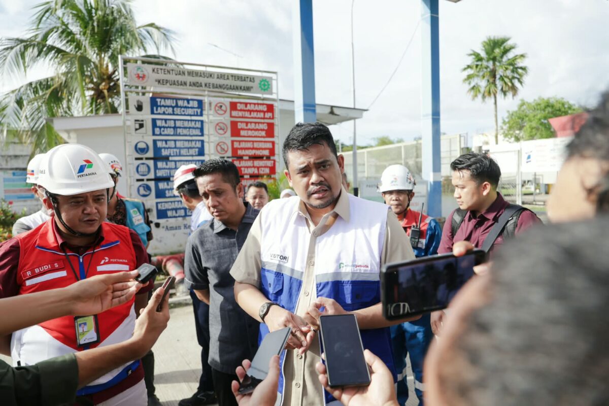 Gubernur Sumatera Utara bersama pertamina. Foto:Istimewa