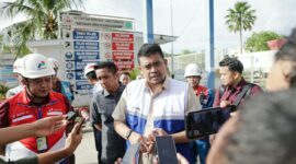 Gubernur Sumatera Utara bersama pertamina. Foto:Istimewa