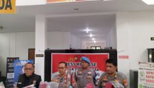Kapolsek Batam Kota AKP Benny Syahrizal dan Kasi Humas Polresta Barelang saat jumpa pers, Senin (26/10/2026). Foto:Rega/matapedia