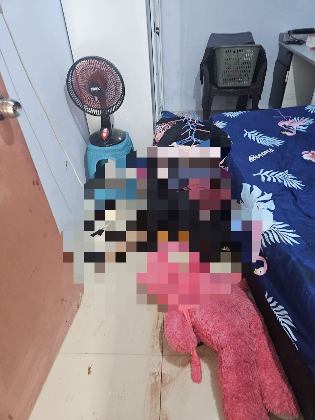 Mayat wanita yang ditemukan di kos wilayah Tanjung Piayu. Foto:Istimewa